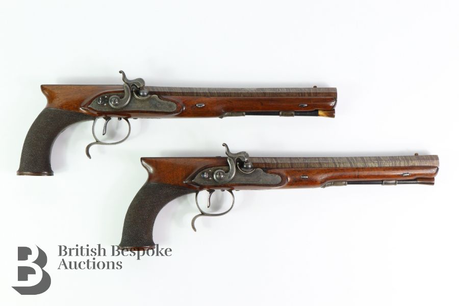 Fine Cased Pair of Percussion Target Pistols - Image 10 of 25