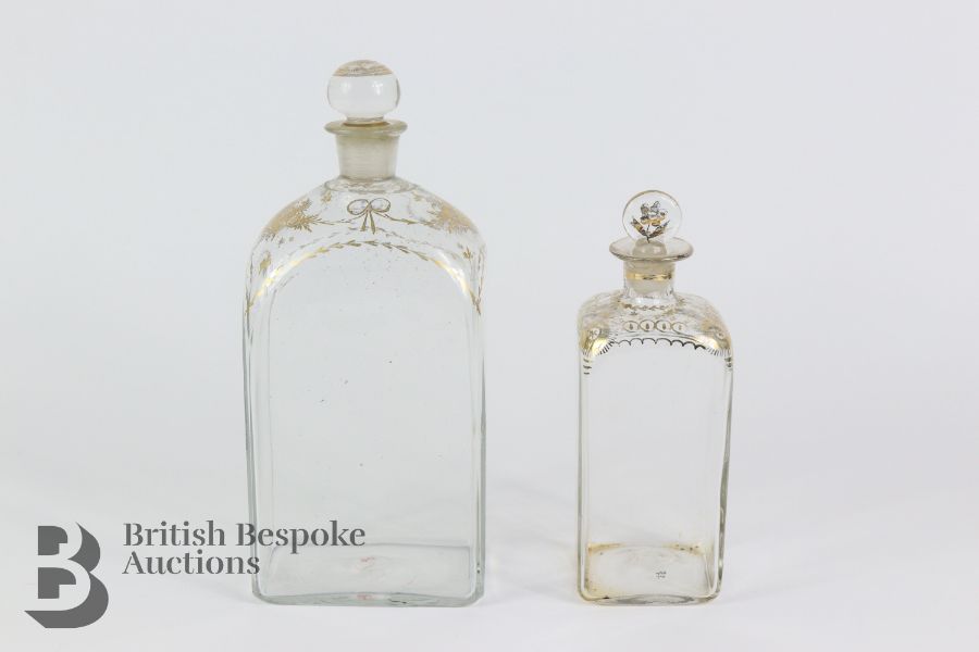 Two Georgian Glass Decanters and Stoppers - Image 4 of 4