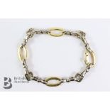 18ct Yellow and White Gold Diamond Bracelet