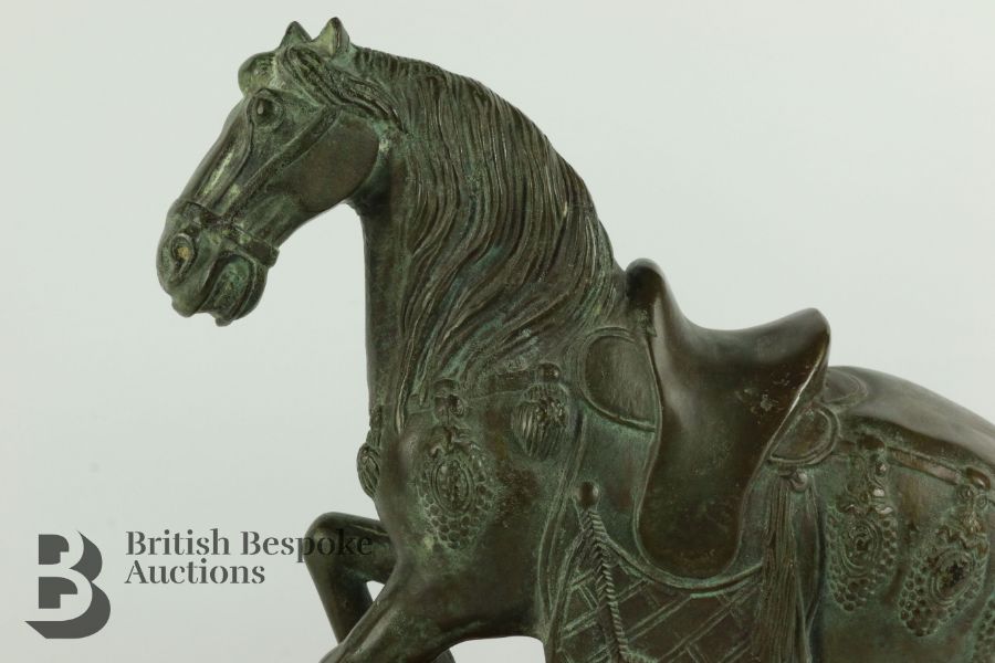 Chinese Bronze Equine Figure - Image 2 of 11