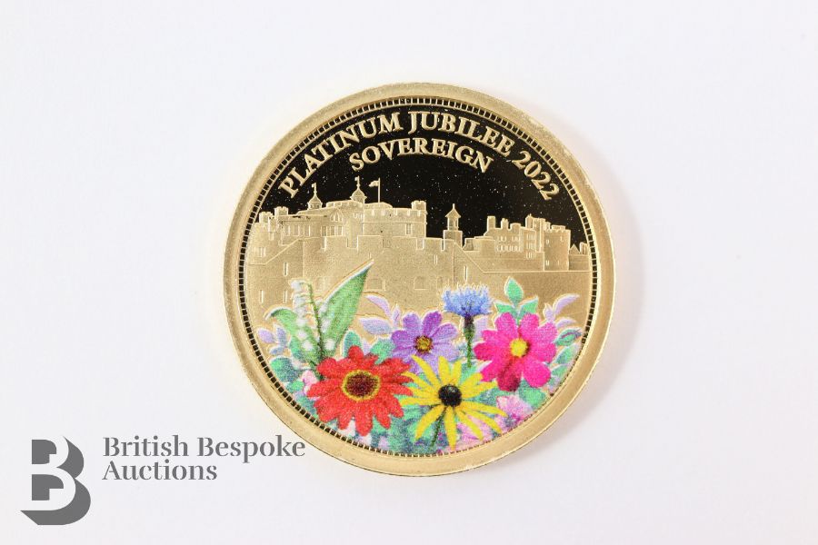 2022 Platinum Jubillee Tower in Bloom Gold Sovereign