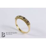 18ct Gold Sapphire and Diamond Ring