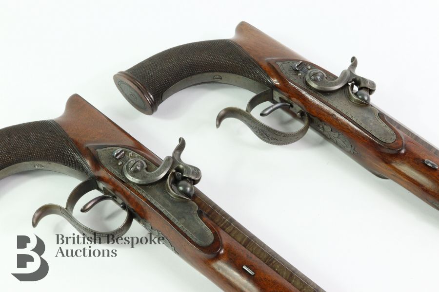 Fine Cased Pair of Percussion Target Pistols - Image 17 of 25