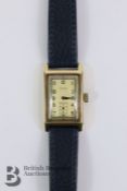 Gentleman's 9ct Gold Tank Wrist Watch