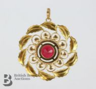 Syrian Yellow Gold Brooch