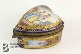 Circa 1900 French Enamel Trinket Box