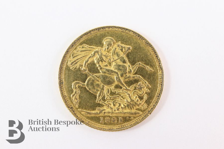 1821 Full Sovereign - Image 2 of 2