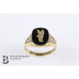 9ct Gold and Onyx Signet Ring