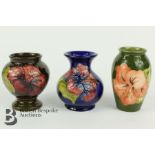 Three Moorcroft Vases