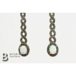 Pair of Silver Drop Earrings