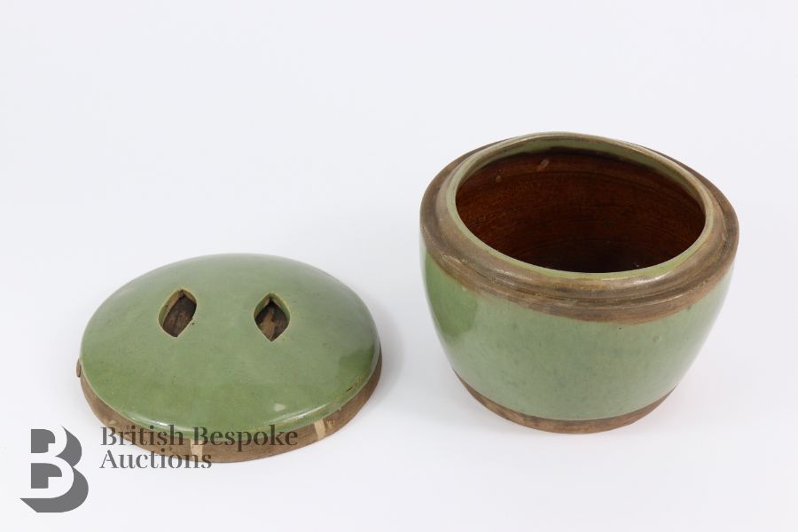 Chinese Celadon Vase and Cover