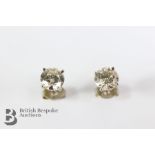 Pair of Diamond Solitaire Ear Studs