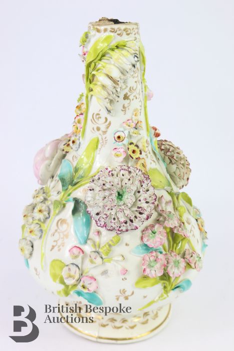 German 19th Century Encrusted Vase - Image 4 of 11