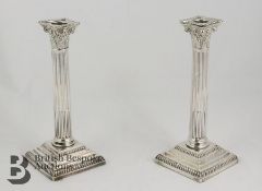 Pair of Silver Candlesticks