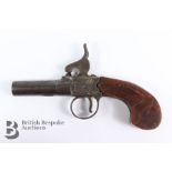 English Box-Lock Percussion Pistol