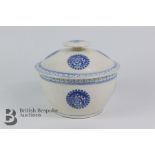 Chinese Blue and White Serving Bowl and Cover