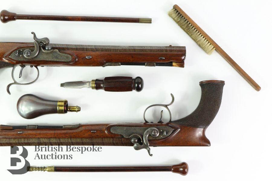 Fine Cased Pair of Percussion Target Pistols - Image 8 of 25