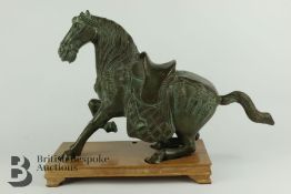 Chinese Bronze Equine Figure