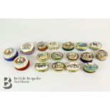 Collection of Enamel Pill Boxes