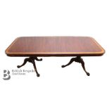 Good Quality Reproduction Mahogany Dining Table and Eight Chairs