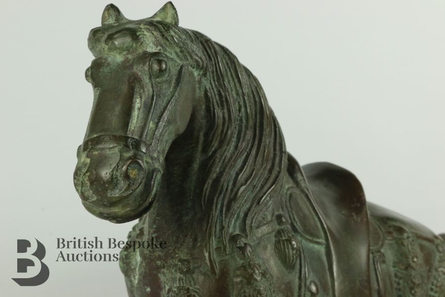 Chinese Bronze Equine Figure - Image 6 of 11