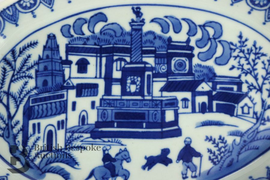 Persian Blue and White Dish - Image 2 of 6