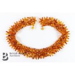 Amber Collar Necklace