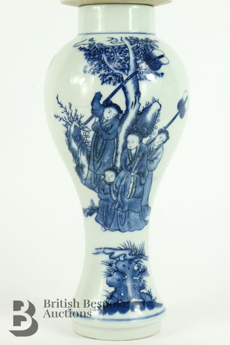 Chinese Blue and White Vase - Image 7 of 10