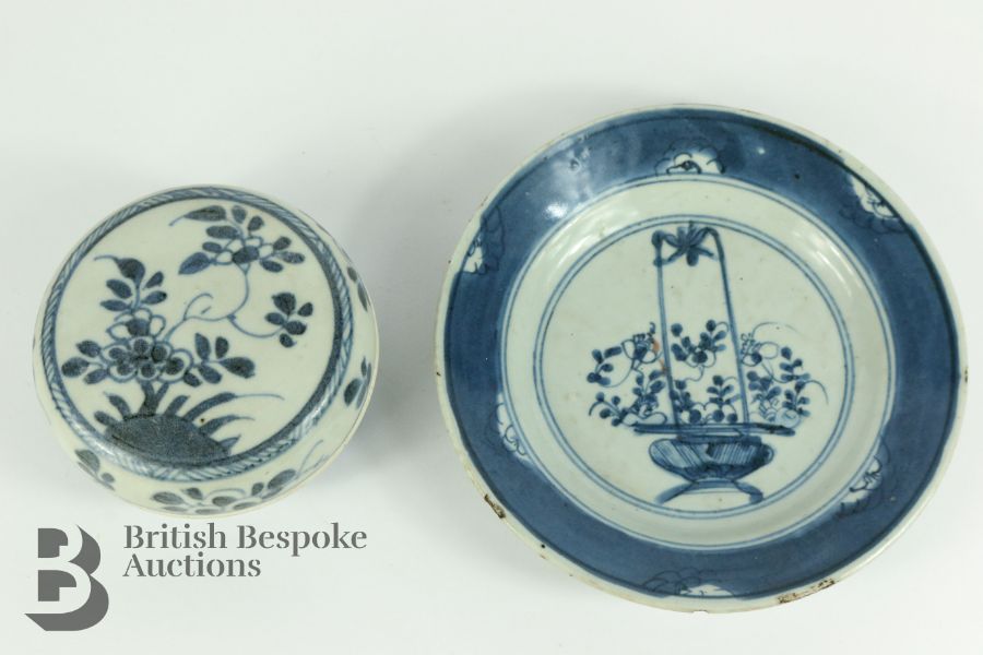 Blue and White Plate