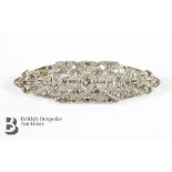 18ct White Gold and Platinum Edwardian Diamond Brooch