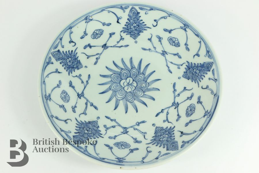 Blue and White Plate