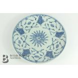 Blue and White Plate