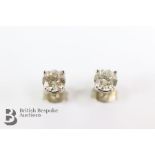 Pair of Diamond Solitaire Ear Studs