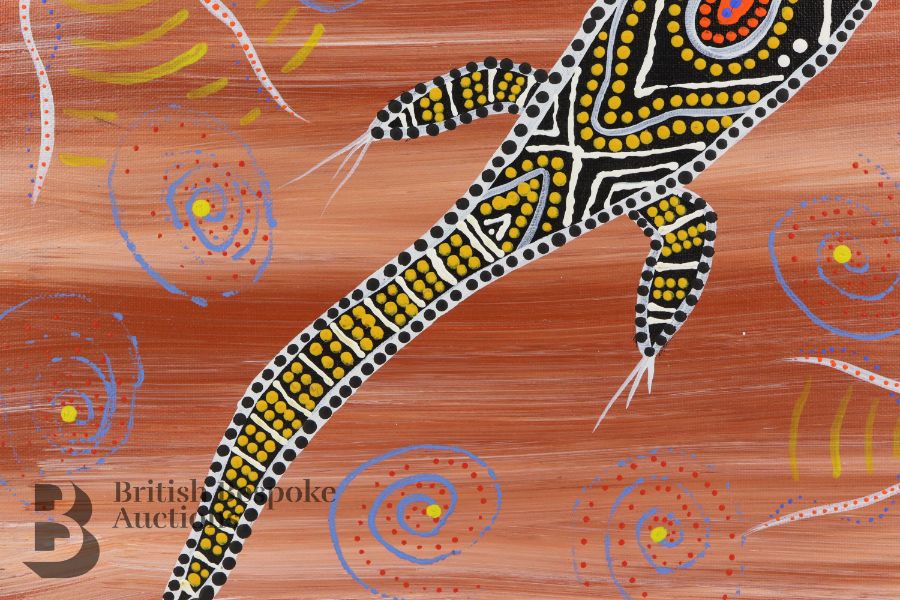 Stephen Larcombe (Goompi Ugerabah) Aboriginal Painting - Image 2 of 6