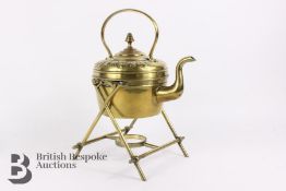 Victorian Brass Kettle & Art Nouveau Kettle