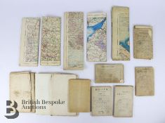 Vintage Folded Maps on Linen WWI Era