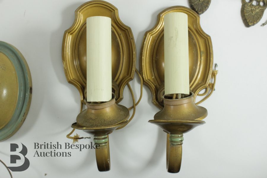 Brass and Alloy Wall Lights - Image 4 of 10