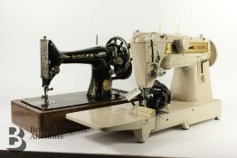 Two Vintage Sewing Machines