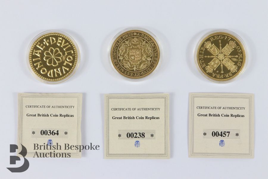 Windsor Mint Gold Plated Coin Replicas - Image 3 of 4
