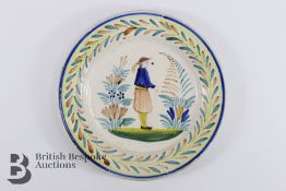 19th Century Quimper Plate