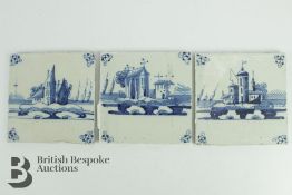 Three 18th Century Delft Tiles