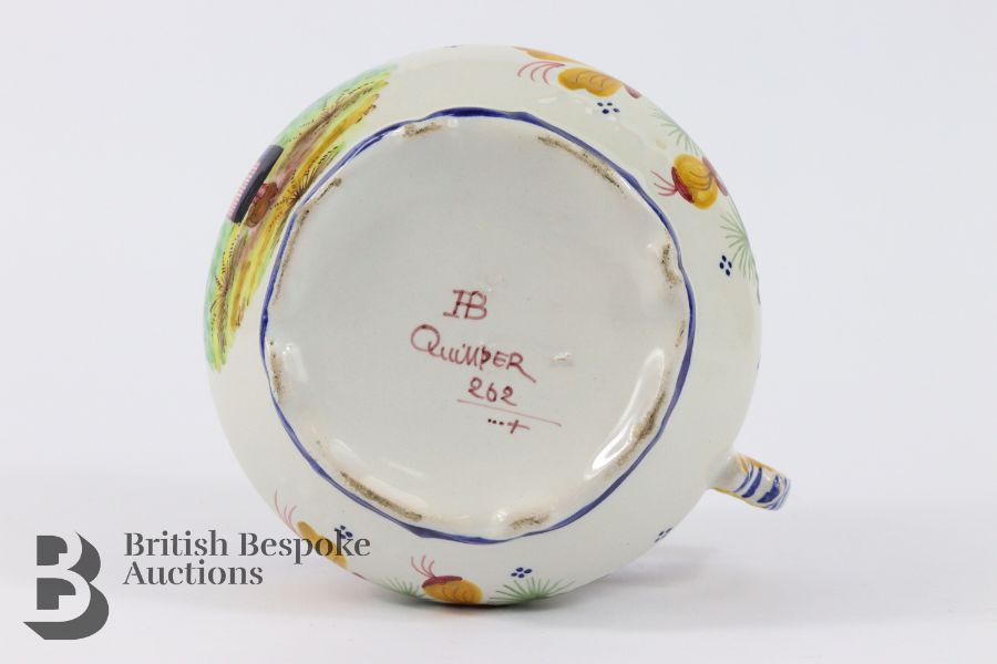 Henriot Quimper Faience Cup and Saucer - Image 2 of 3