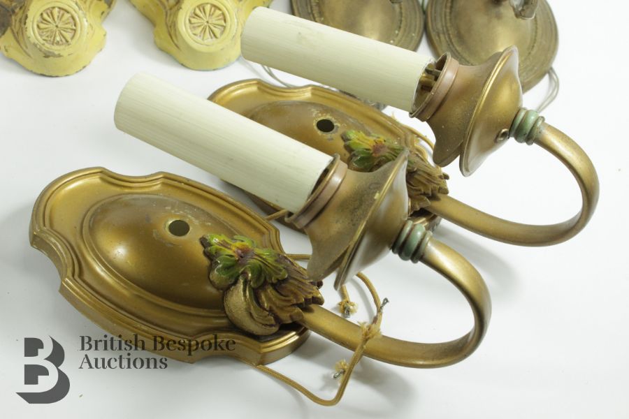 Brass and Alloy Wall Lights - Image 5 of 10