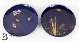 Pair of Japanese Cabinet Plates