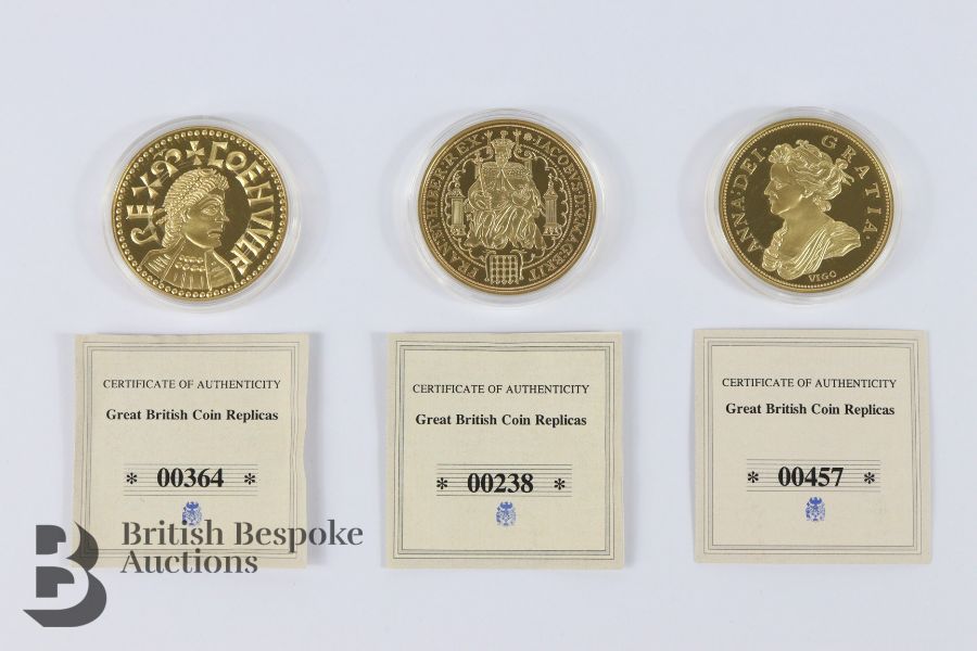 Windsor Mint Gold Plated Coin Replicas - Image 4 of 4
