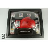 Signed Boxing Glove by Nigel Benn and Chris Eubank