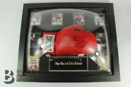 Signed Boxing Glove by Nigel Benn and Chris Eubank
