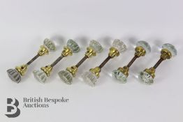 Set of Six Glass Door Knobs