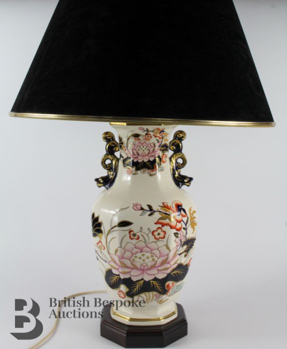 A Mason's Ironstone Style Lamp Base - Image 5 of 5