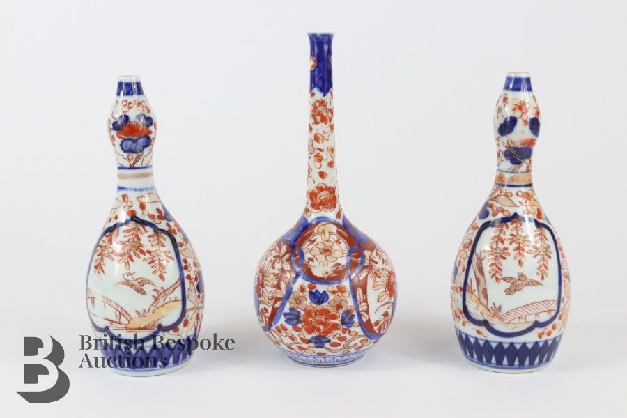 Pair of Imari Double Gourd Vases - Image 2 of 8